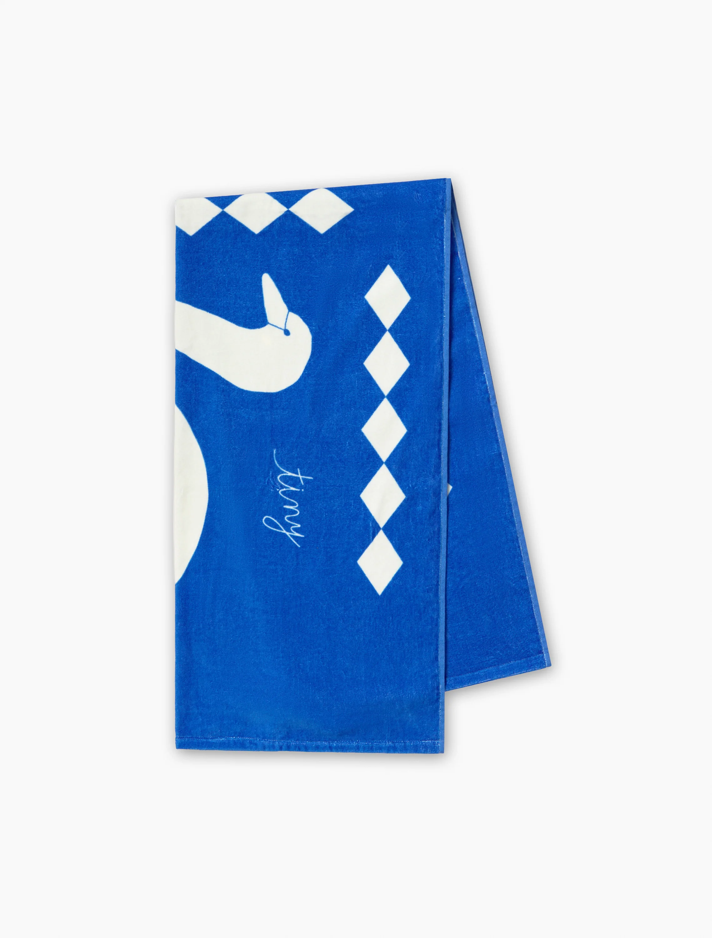 Swans Towel in Blue - Image 3