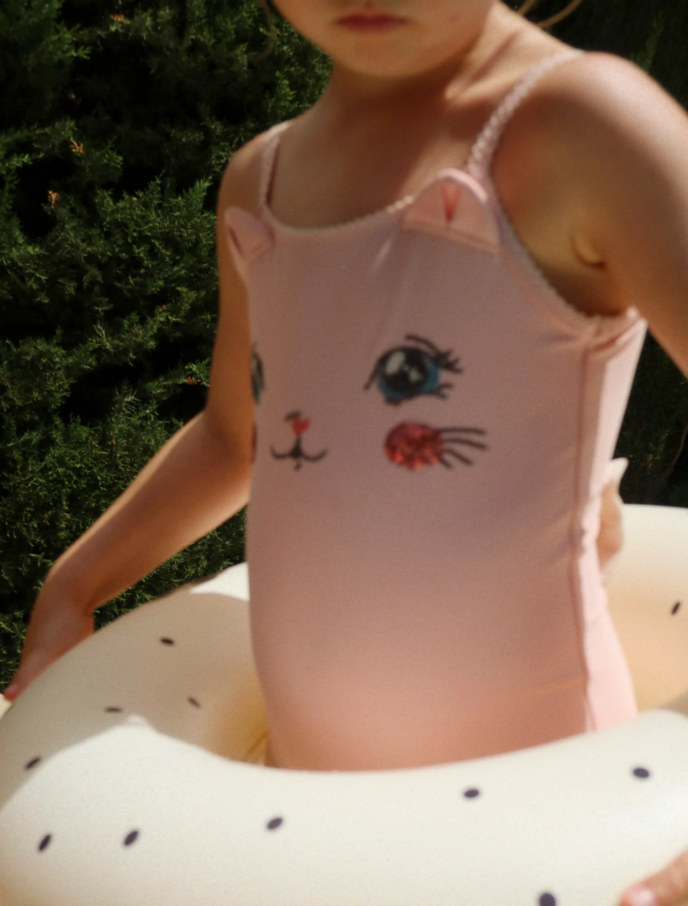 Swim Ring + Beach Ball in Navy Dot - Image 2