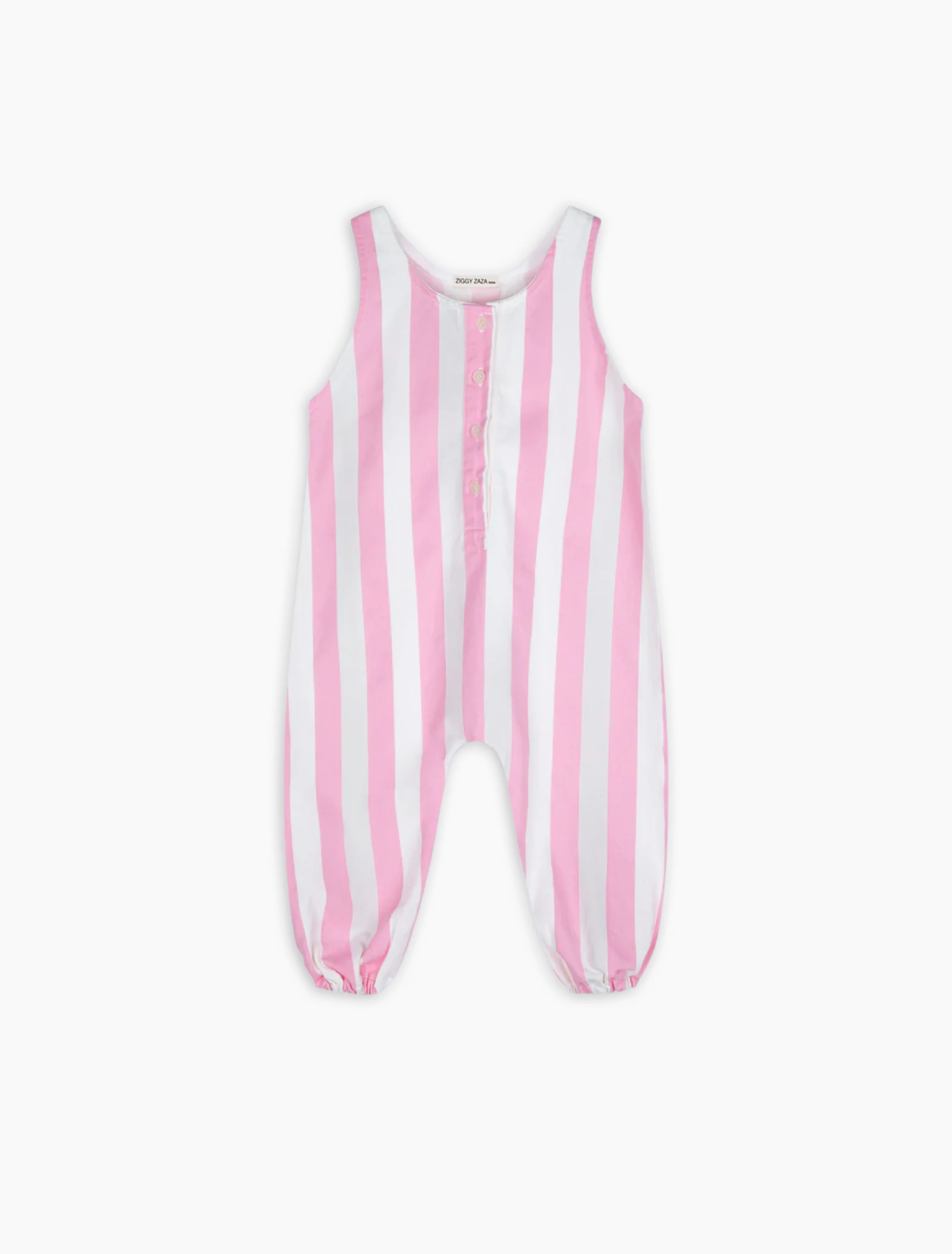 Skipper Jumpsuit in Peony Pink Stripe