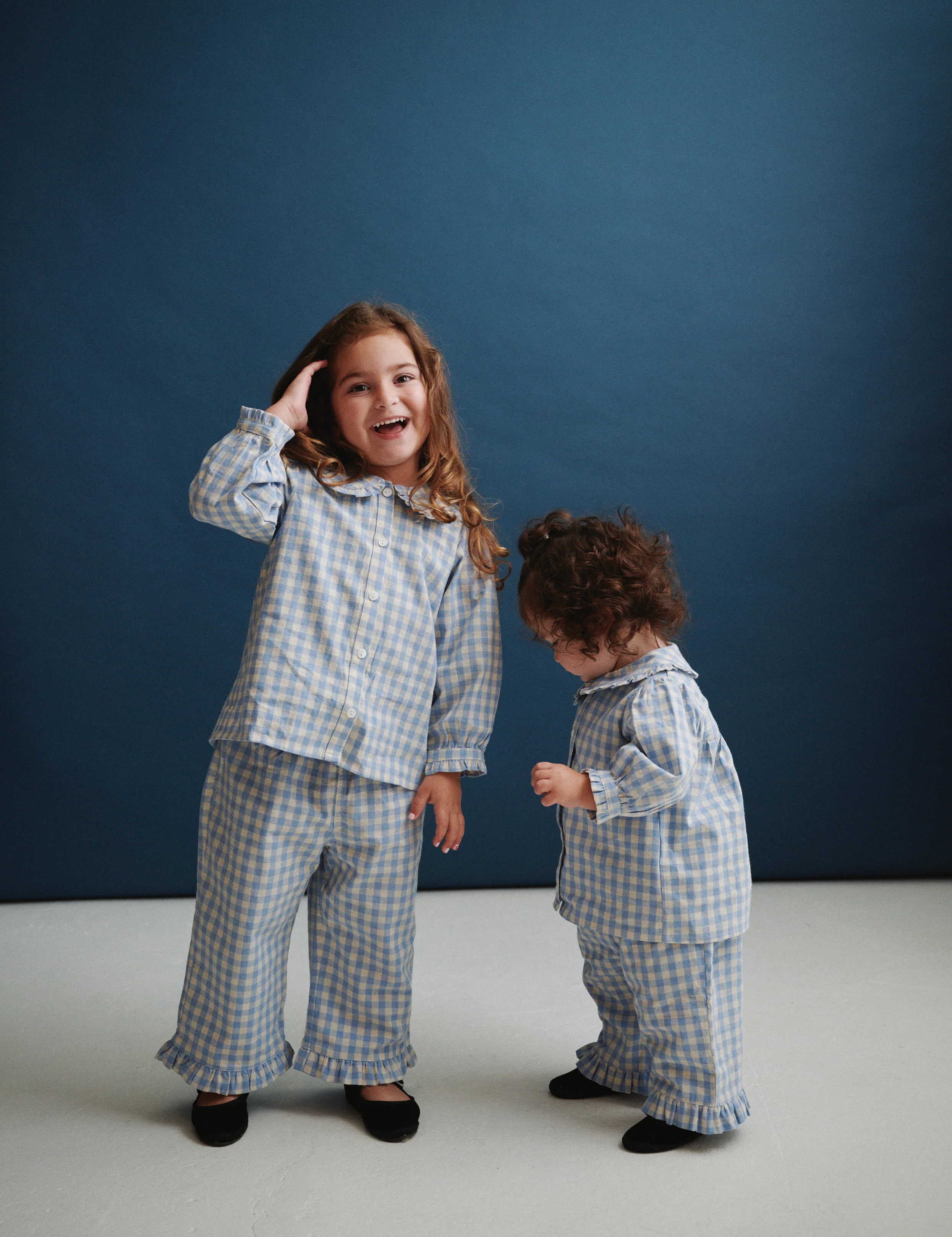 Tillie Pant in Bluebell Check - Image 4