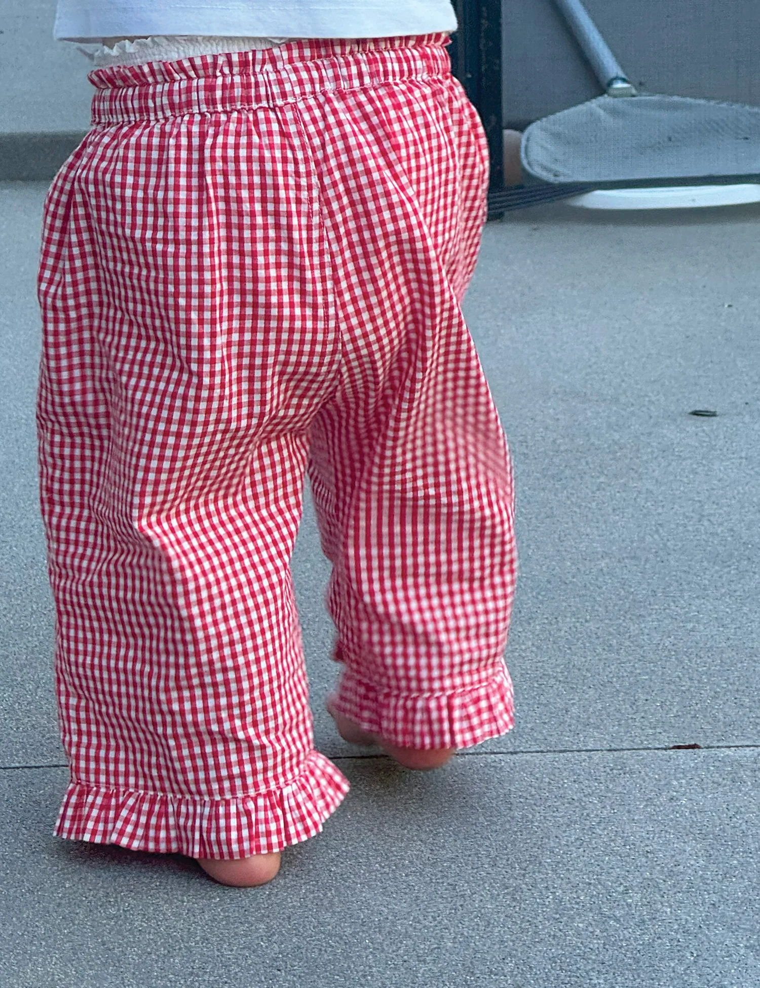 Tillie Pant in Cherry Gingham - Image 3