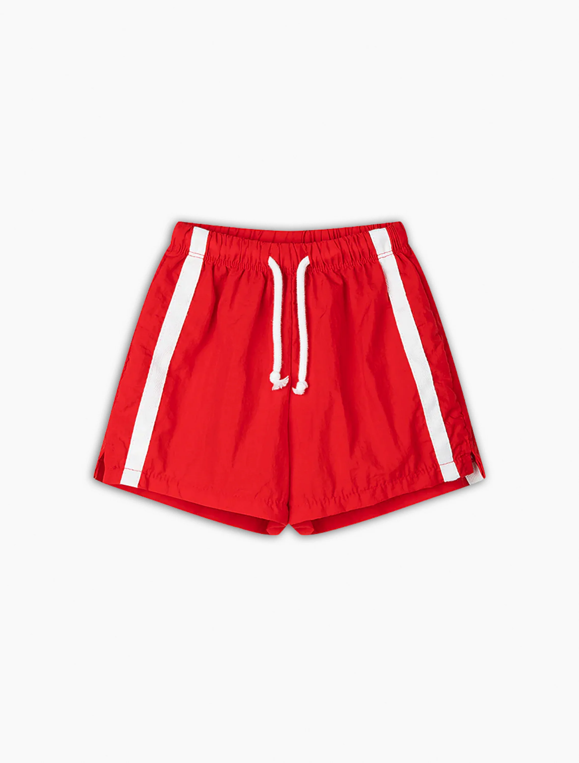 Twin Stripe Swim Short in Rosso