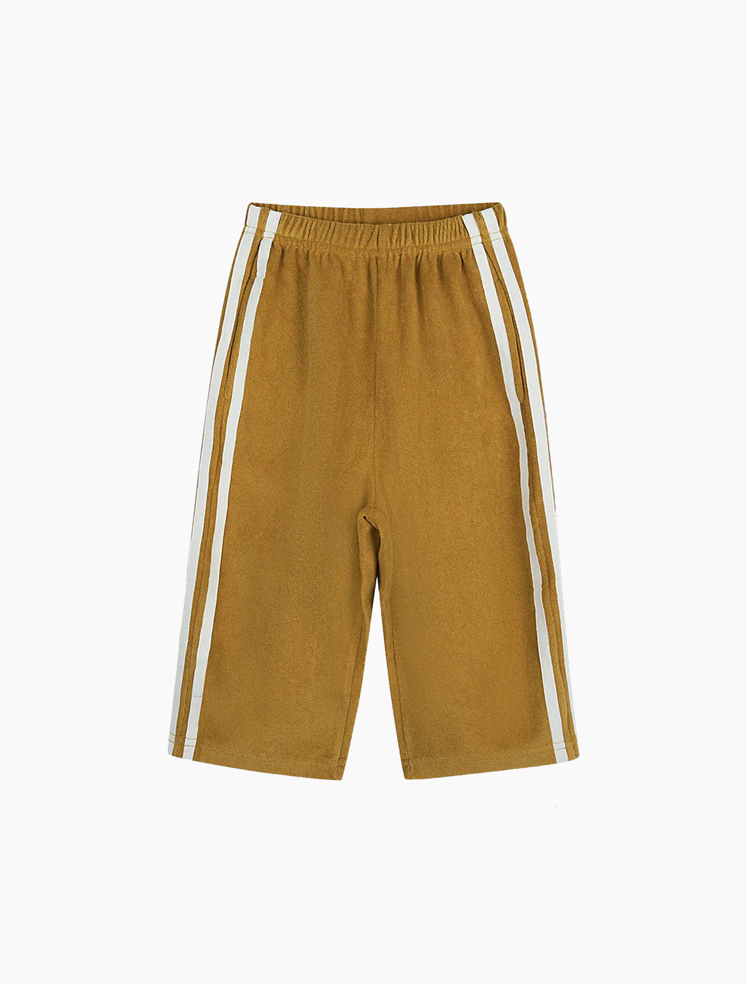Twin Stripe Terry Pant in Olive