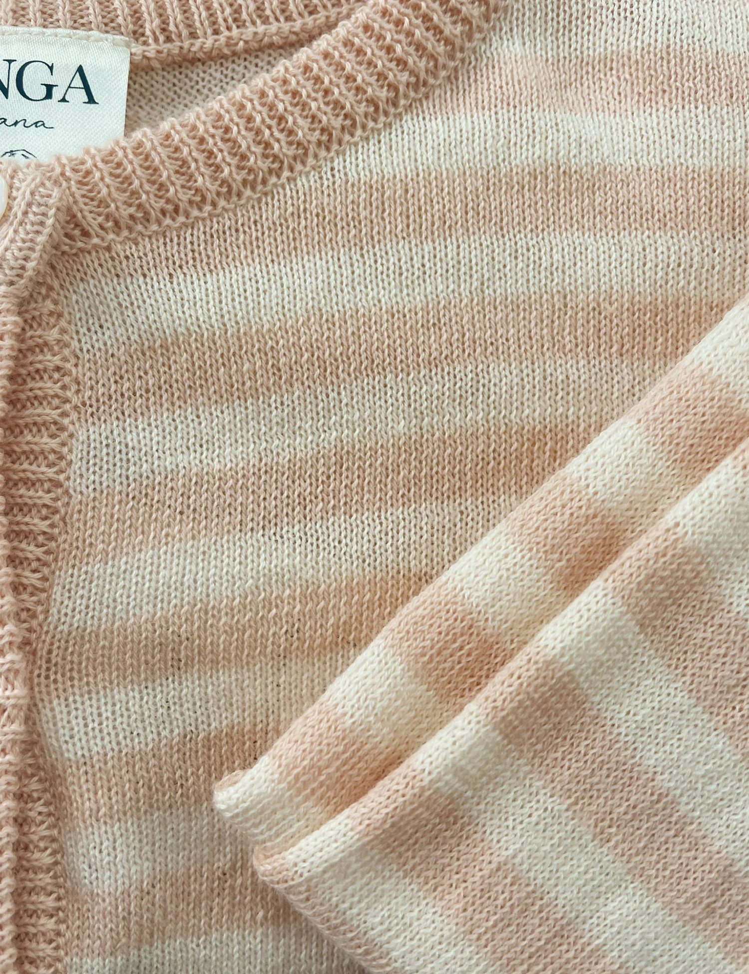 Venti Knit Cardigan in Cameo Rose - Image 3