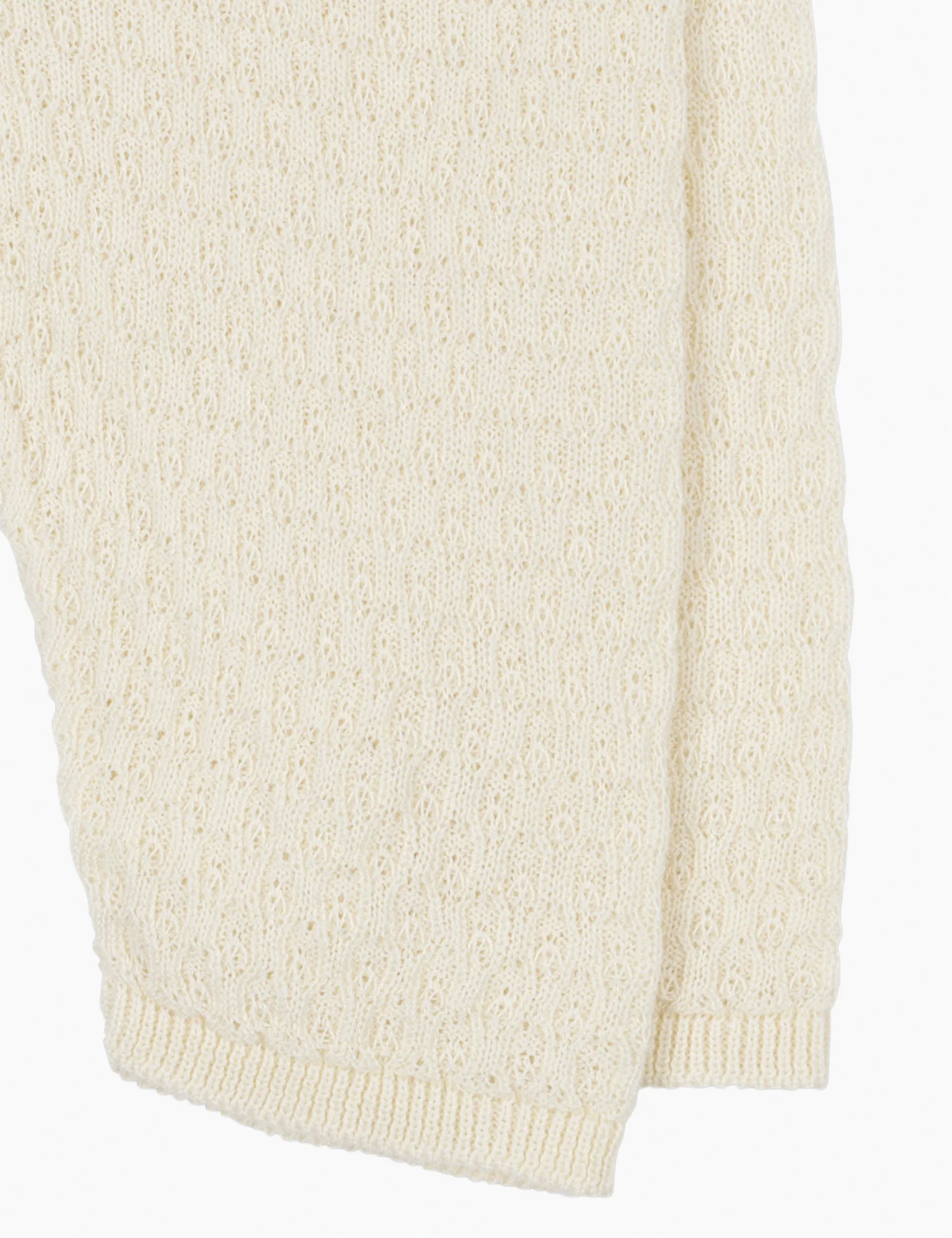 Venti Pointelle Leggings in Antique White - Image 3