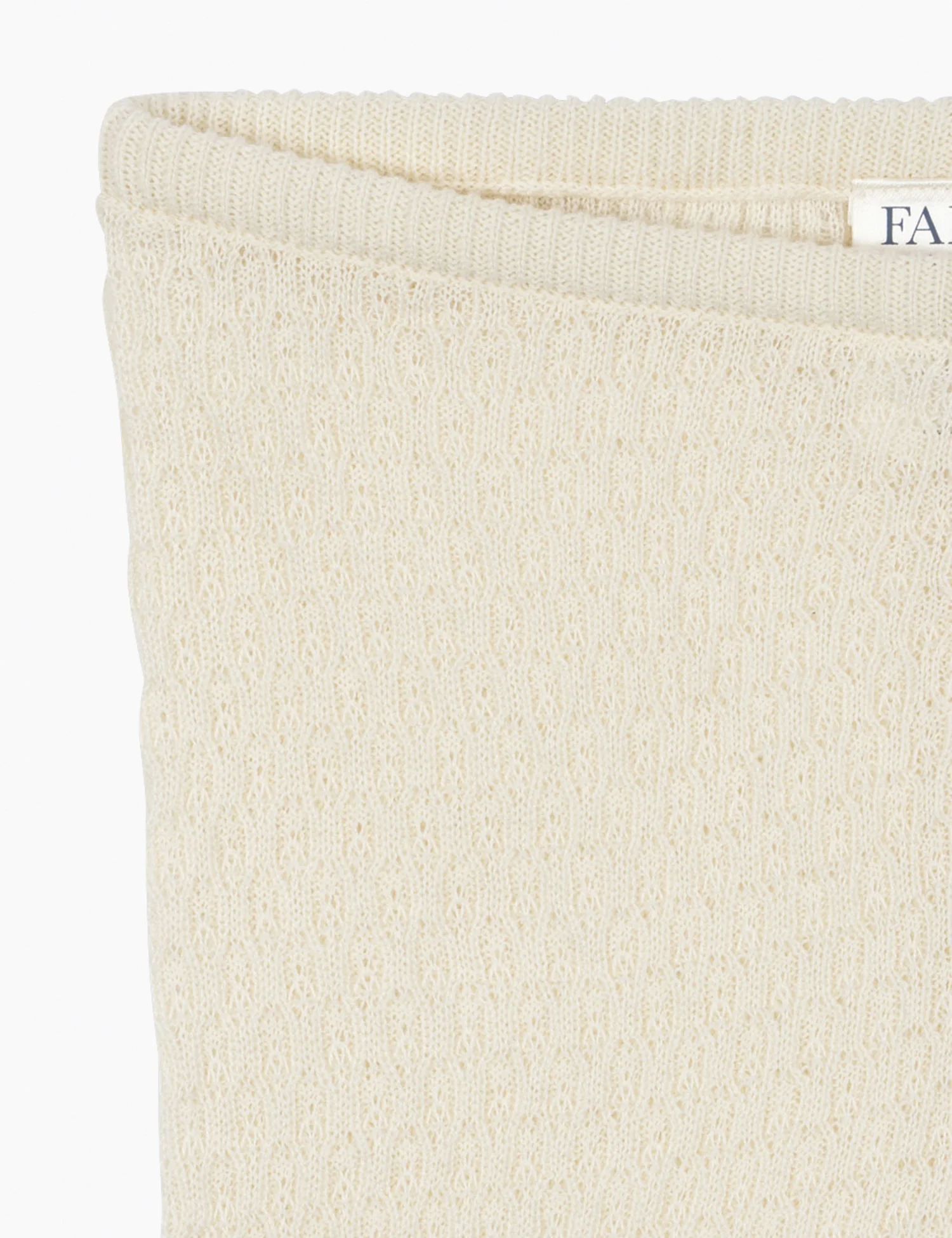 Venti Pointelle Leggings in Antique White - Image 4