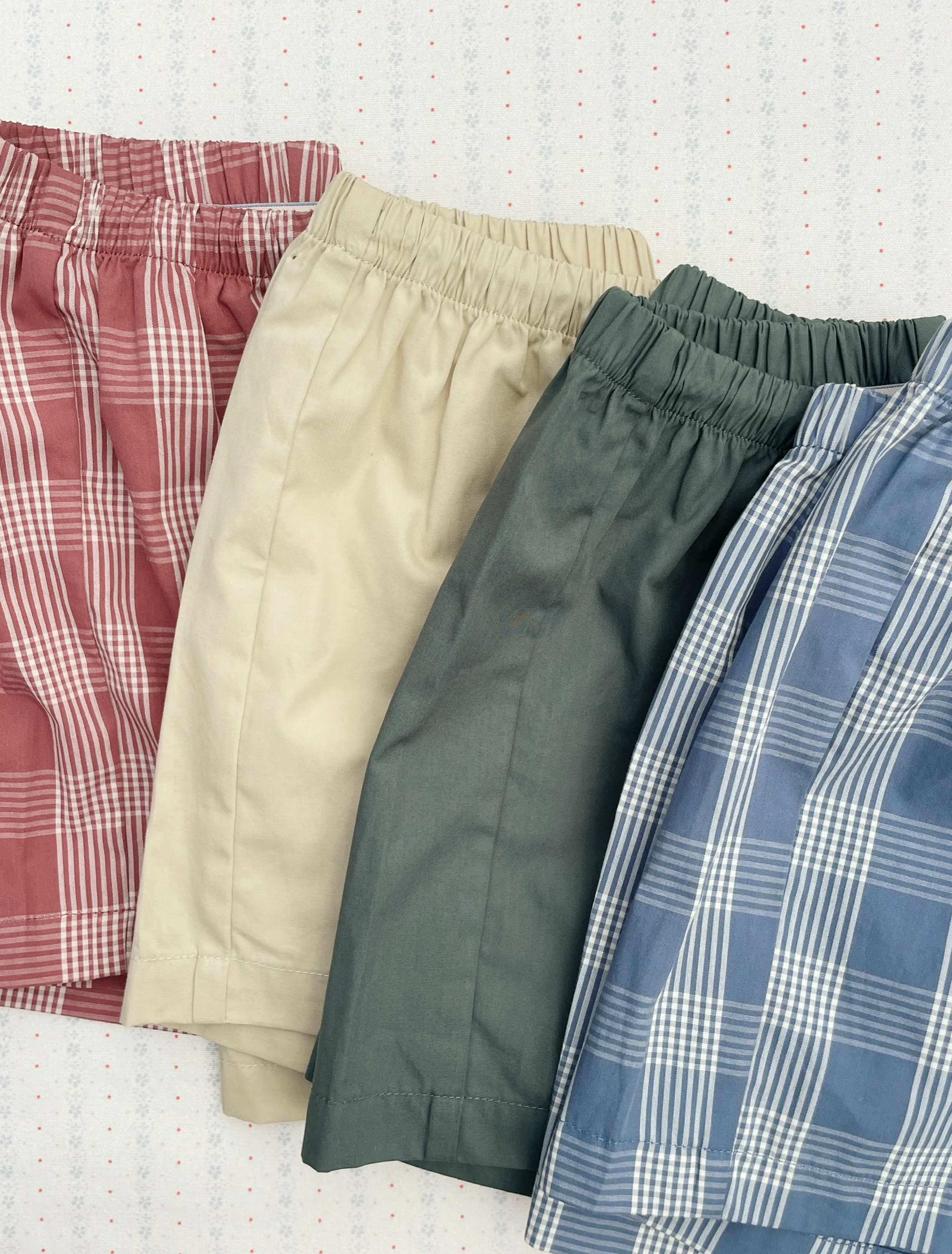 Verne Shorts - 2 Pack in Flint Check/Cilantro - Image 3