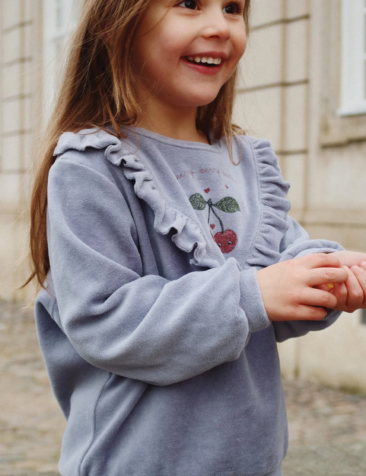 Wally Frill Sweatshirt in Tradewinds - Image 2