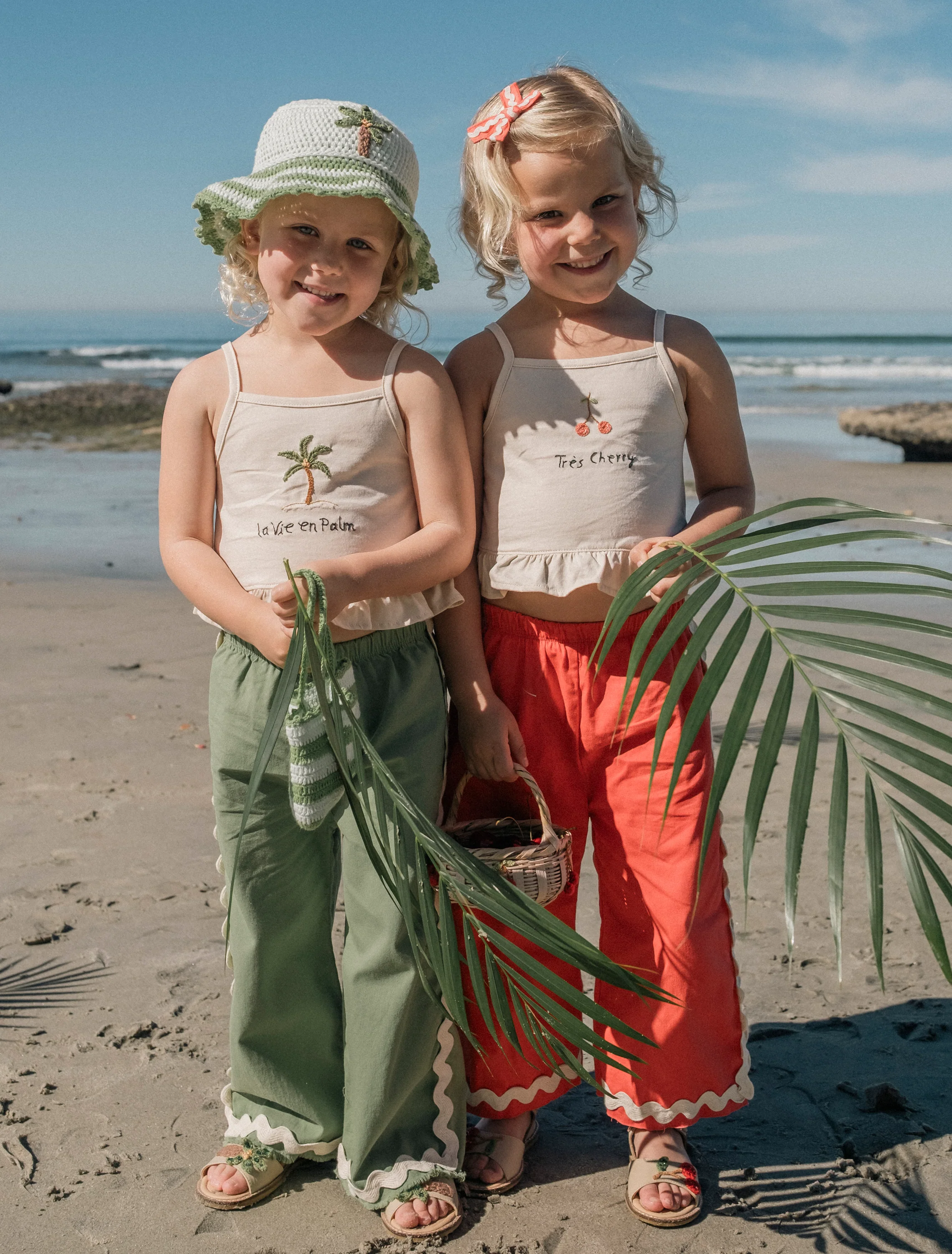 Wide-Leg Pant Set in La Vie in Palm - Image 3