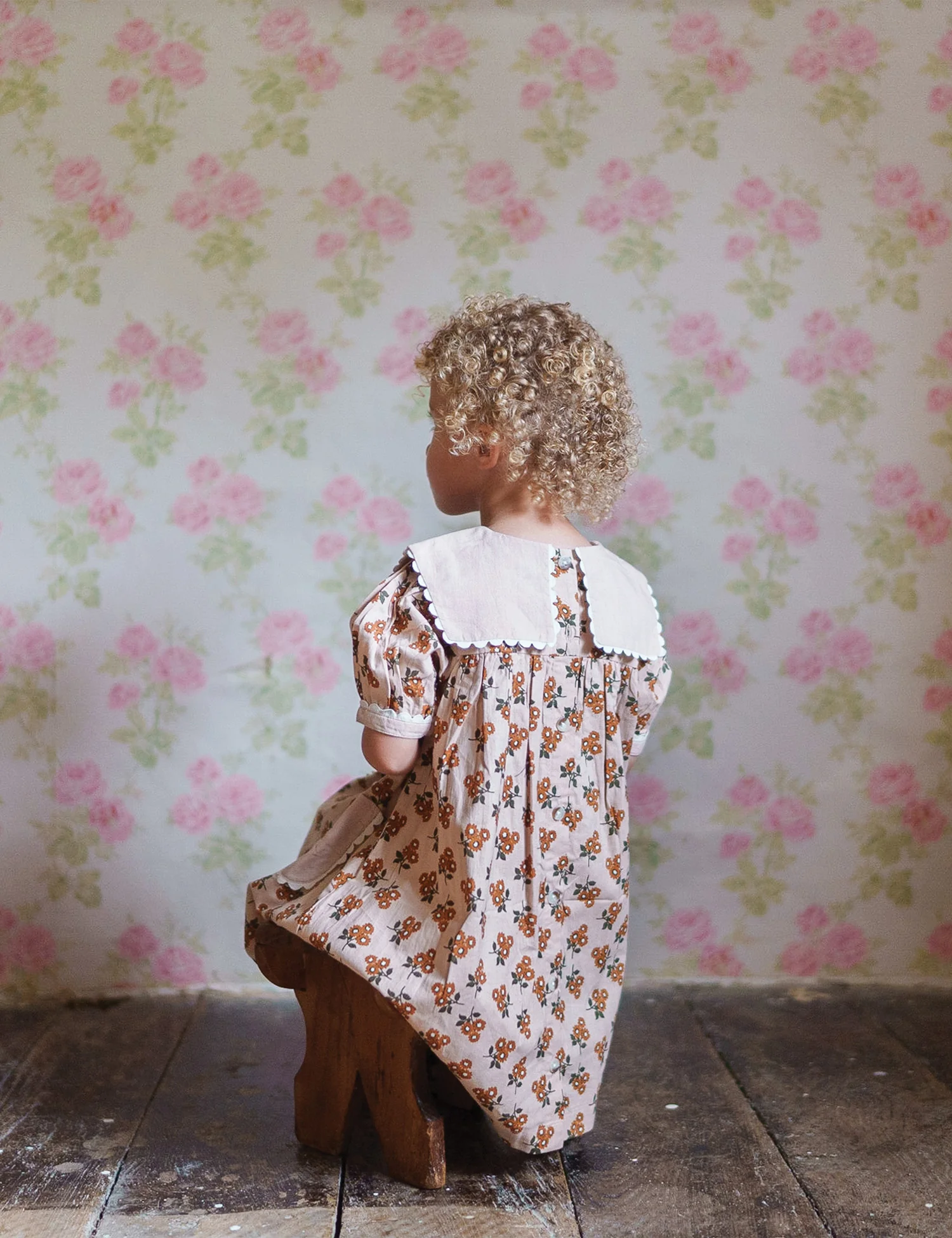 Winnie Dress in Marigold Floral - Image 3