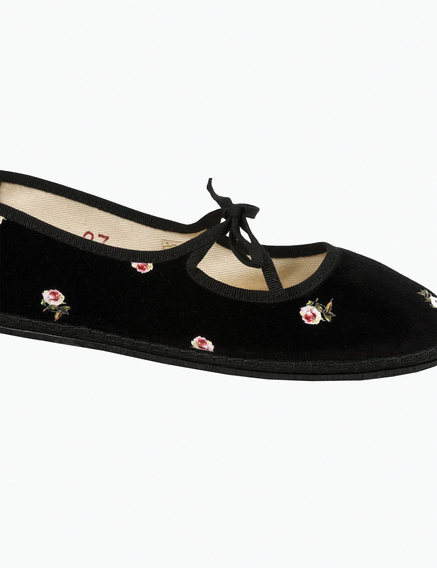 Women's Brigitte Velvet Mary Jane Flats in Anne - Image 3
