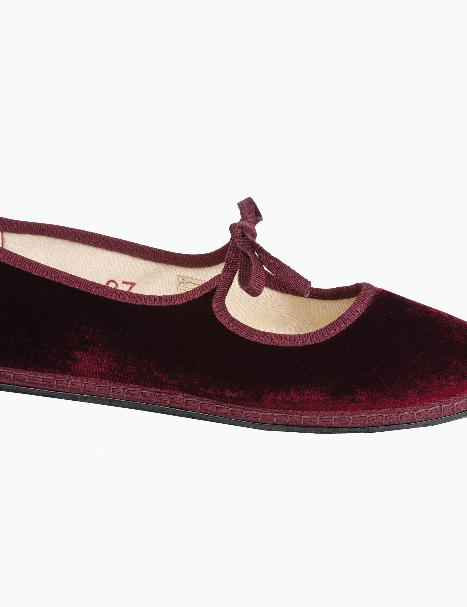 Women's Brigitte Velvet Mary Jane Flats in Calliope - Image 3