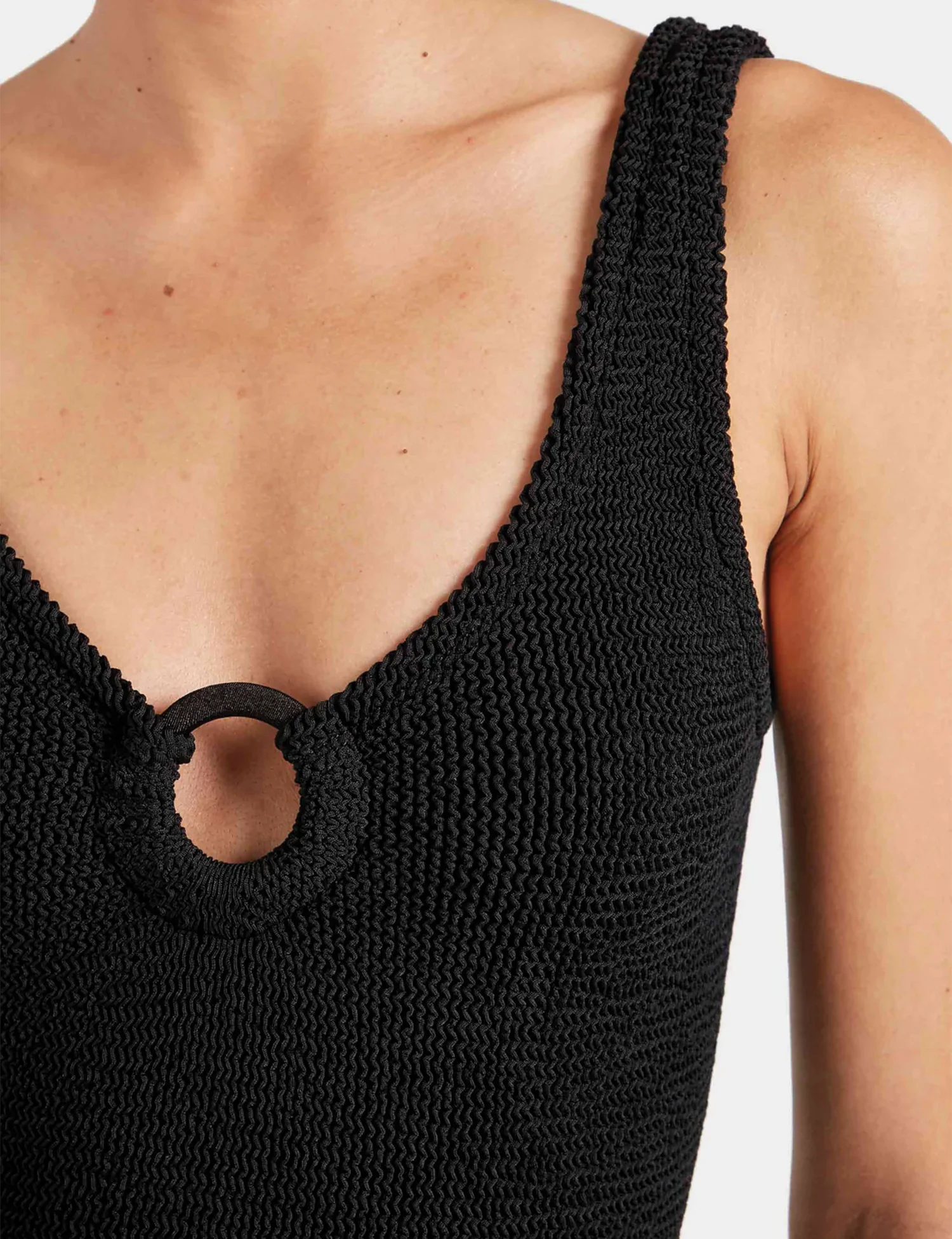 Women's Coverage Celine One-Piece Swimsuit in Black - Image 4